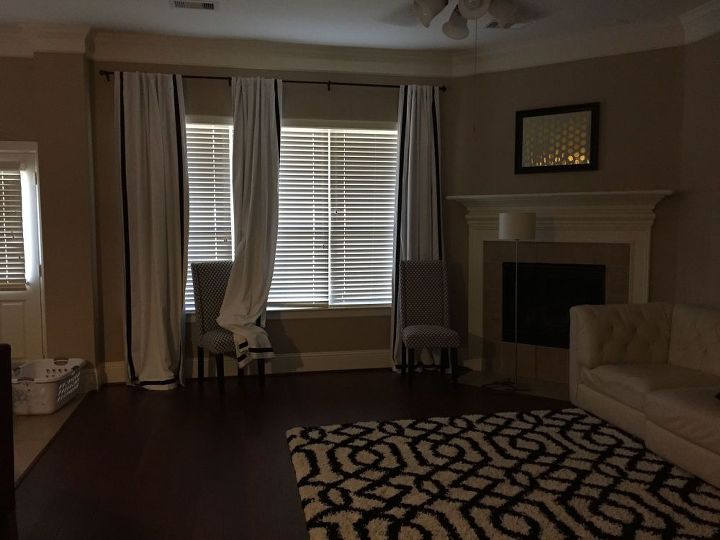 updated corner fireplace and furniture layout is driving me crazy