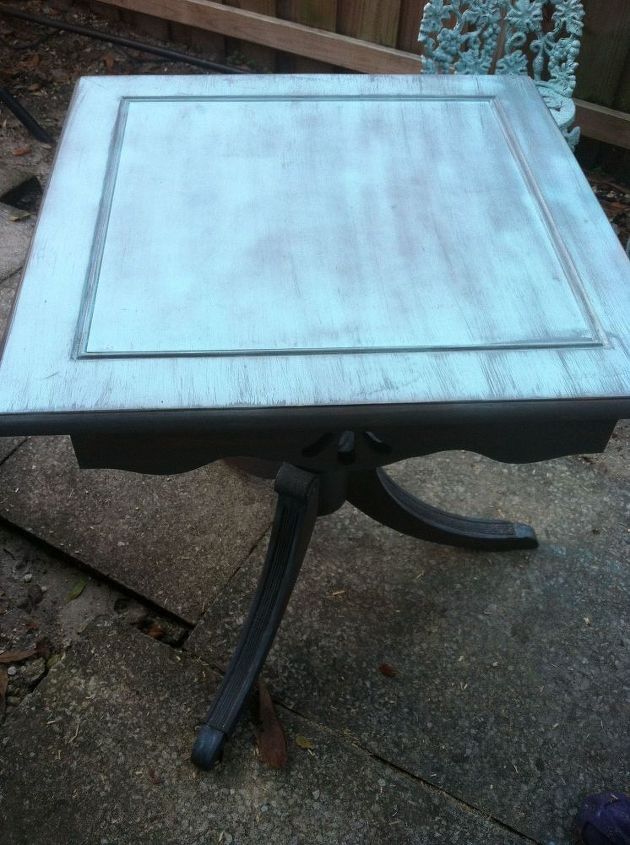 this table was like baking a cake , diy, painted furniture