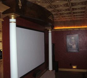 home theater remodel before during and after, diy, entertainment rec rooms, home improvement, painting, tiling