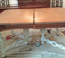 old dining room table makeover, dining room ideas, painted furniture