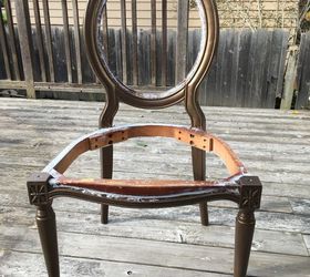 free bombay accent chair makeover, chalk paint, painted furniture, reupholster