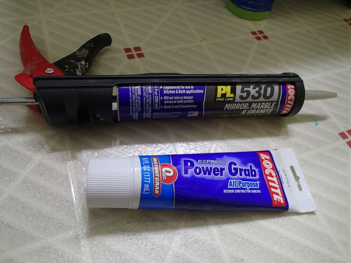 frame a mirror with moulding and tiles, bathroom ideas, chalk paint, diy, tiling, wall decor