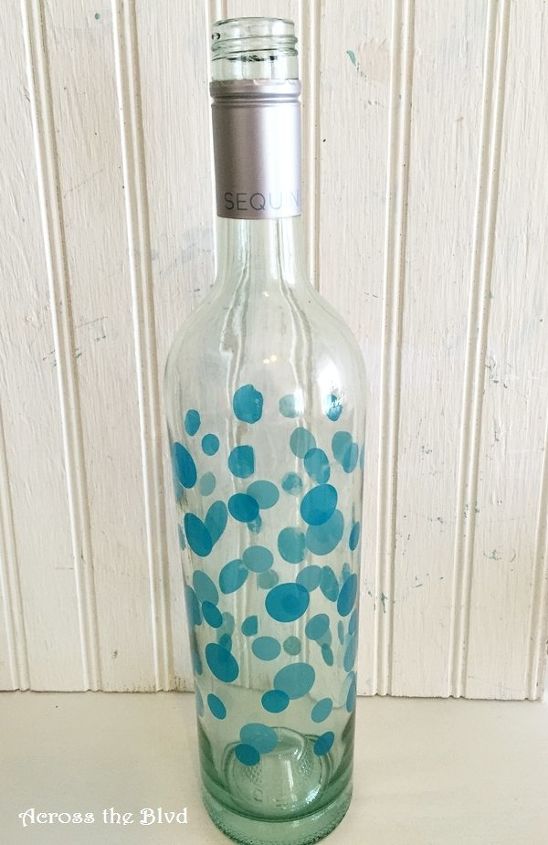 botella de vino costera para reciclar
