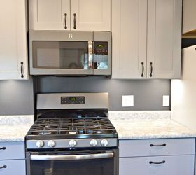 kitchen remodel with gray cabinets, home improvement, kitchen cabinets, kitchen design, painting