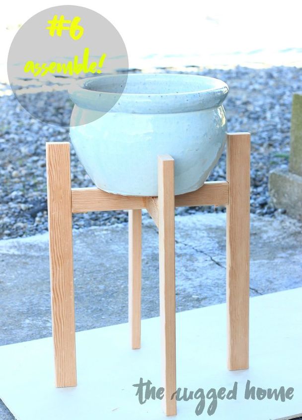 west elm inspired diy plant stands, diy, gardening, how to, woodworking projects