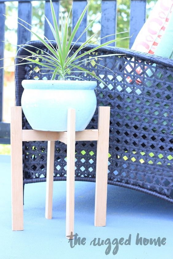west elm inspired diy plant stands, diy, gardening, how to, woodworking projects