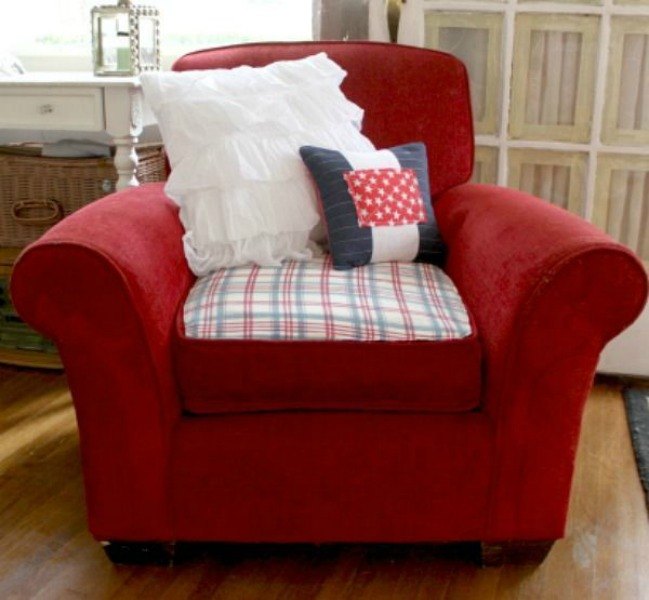 11 ways to make your beat up couch look brand new, Add patches to ripped cushions and corners