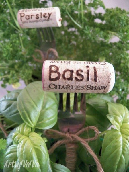 s 12 adorable plant markers from your junk drawer, gardening, repurposing upcycling, Gather up that haphazard cork collection