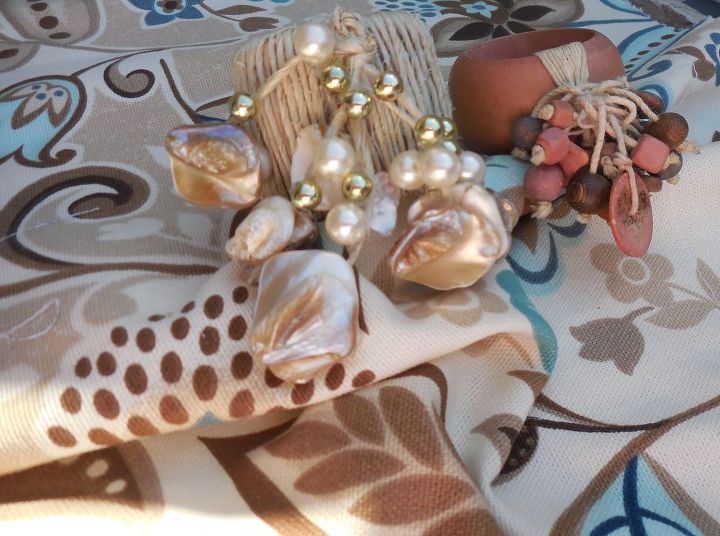 shell napkin rings, crafts, how to
