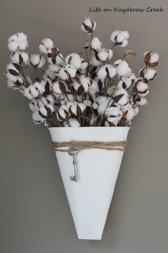 florero de pared de estao reciclado