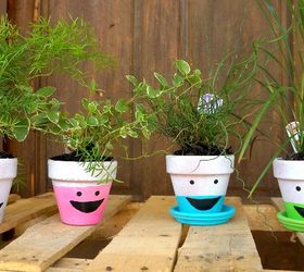 Silly Painted Terra Cotta Pots