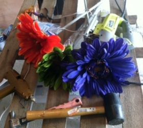 floral art and pallet wood 30dayflip, crafts, diy, pallet, Supplies
