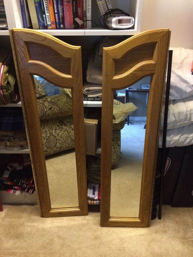 what to do with triple dresser mirror sides