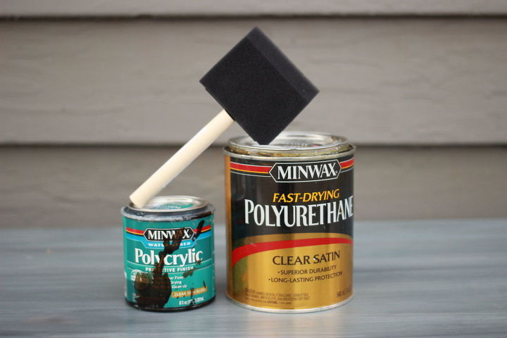 mesa de caf con annie sloan chalk paint y minwax stain
