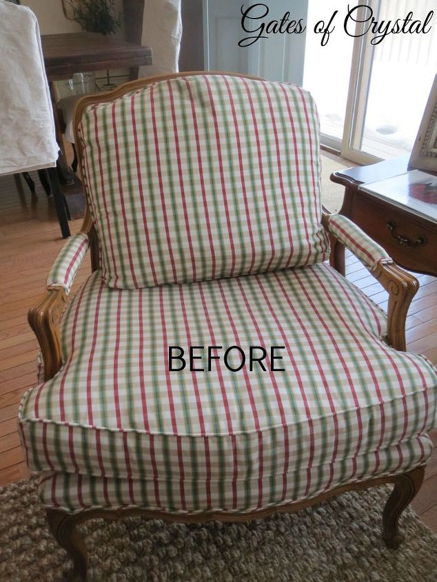 chair make overs with chalk paint and drop cloths, chalk paint, painted furniture, reupholster