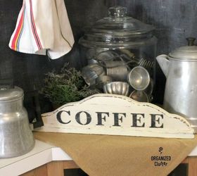 up cycled garage sale dated christmas sign using old sign stencils, crafts