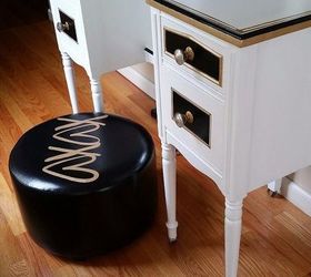 update vinyl pleather without special products, how to, painted furniture
