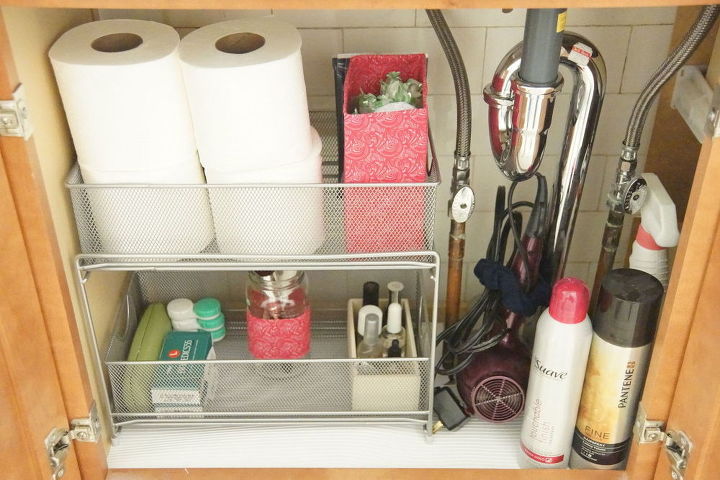 the 15 smartest storage hacks for under your sink, Turn cardboard boxes into pretty bag storage