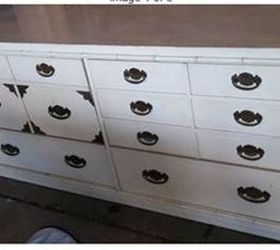 q best way to update this 1979 thompson 6 drawer dresser , painted furniture, painting wood furniture