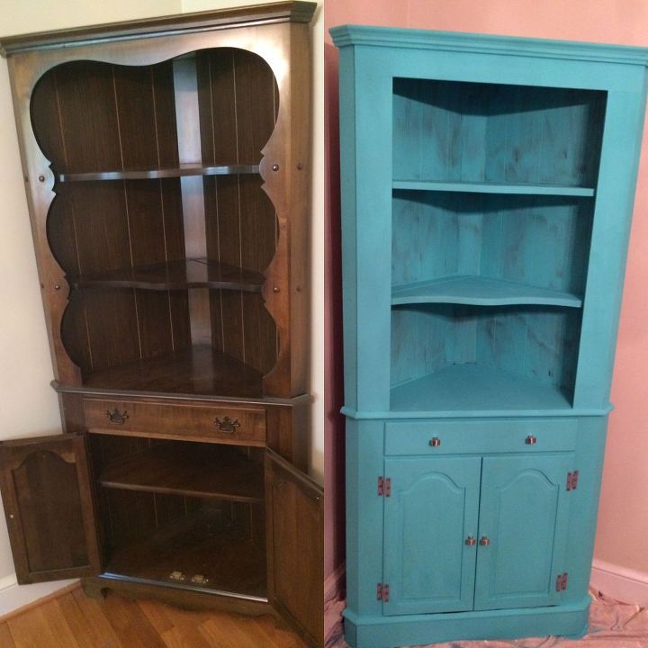 painted china hutch, painted furniture