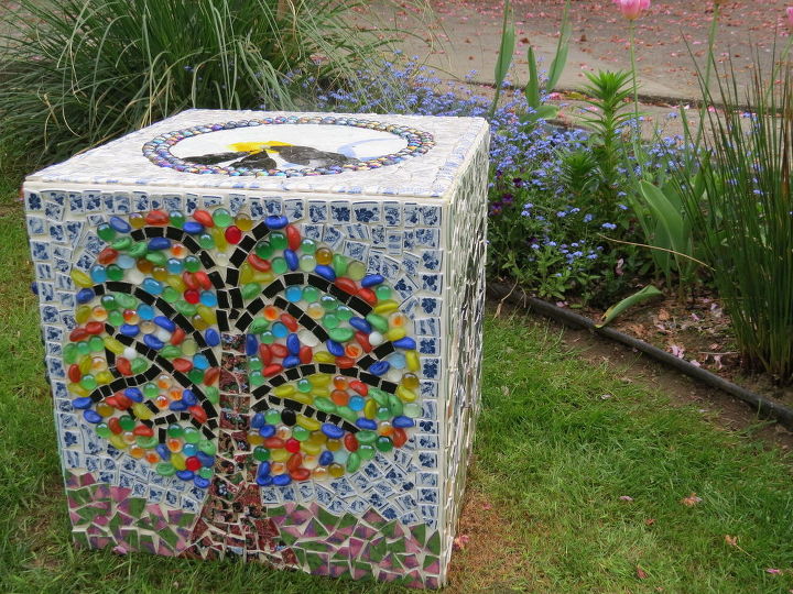 my recycle garden thinking box bird s and tree s, how to, outdoor furniture, repurposing upcycling