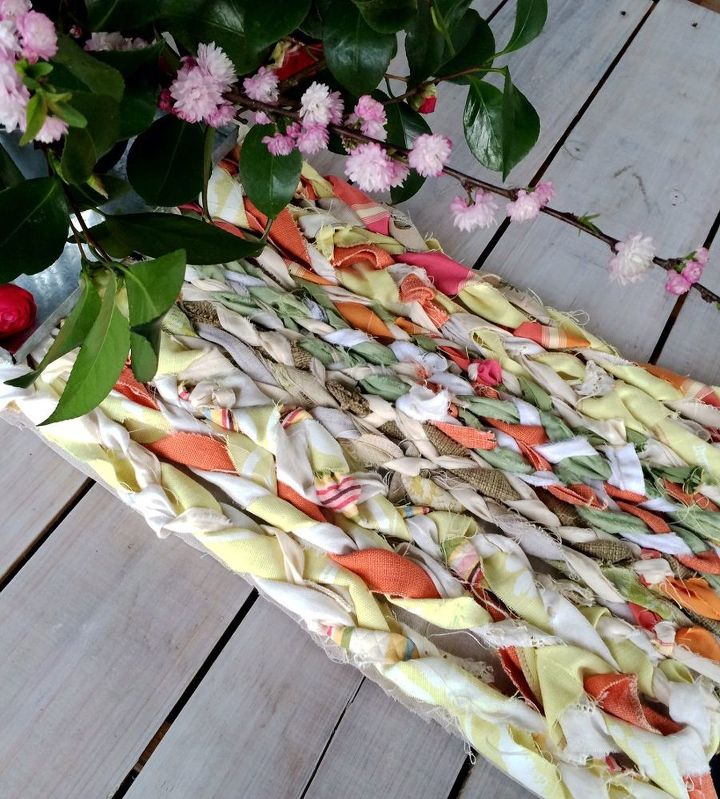 table runner made from fabric scraps, crafts, how to, reupholster