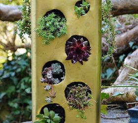 gardening project recycled succulent planter, container gardening, gardening, repurposing upcycling, succulents