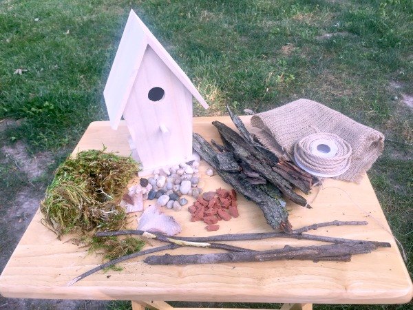 how to make a fairy garden that is easy and inexpensive, crafts, gardening, how to, From birdhouse to fairy house