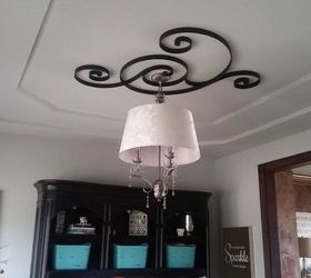 30 creative ceiling ideas that will transform any room, Repurpose wall decor into ceiling art