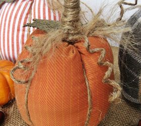 easy no sew shirt pumpkins, crafts, repurposing upcycling, seasonal holiday decor