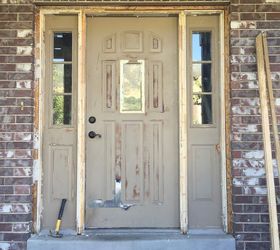 how to update your build grade door, curb appeal, diy, doors, home improvement, how to, painting