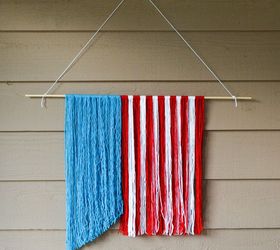 s the 15 most amazing flags on the internet aren t actually flags at all, patriotic decor ideas, seasonal holiday decor, Old Glory Yarn Hanging