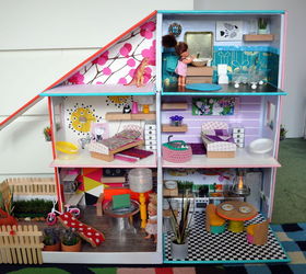 upcycled dolls house, crafts, diy, repurposing upcycling