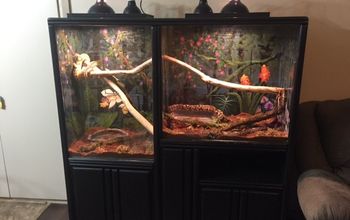 Repurposed Entertainment Center (for Slimy Critter Fanatics)