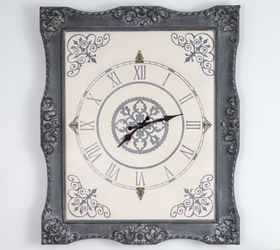 in the frame no 5 ornate frame to wall clock, chalk paint, how to, repurposing upcycling, wall decor