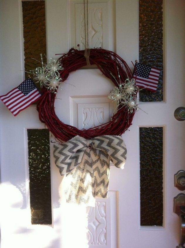  diy patriotic grapevine wreath, crafts, wreaths