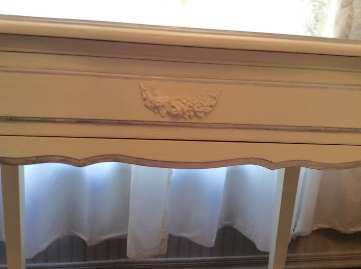 french provincial vanity chair re do, bedroom ideas, chalk paint, painted furniture, reupholster