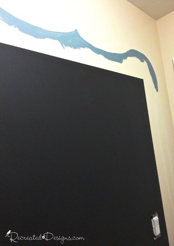 making a wall chalkboard, chalkboard paint, diy, how to, painting