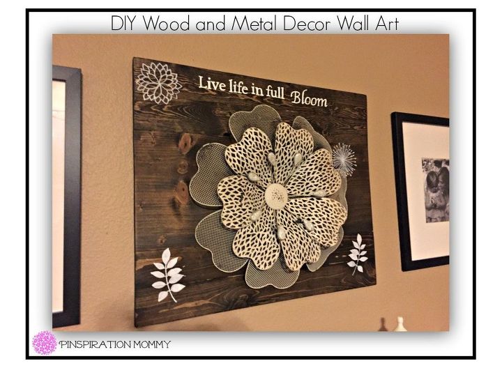 decoracin de madera y metal para la pared