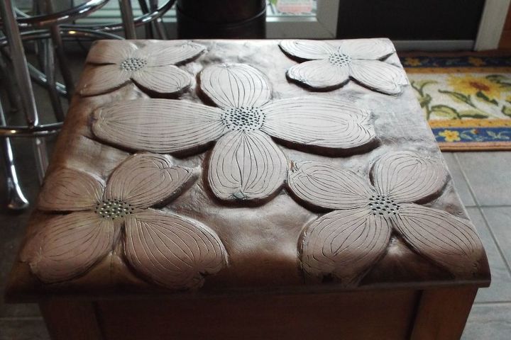 something totally different hand carved table top, chalk paint, painted furniture