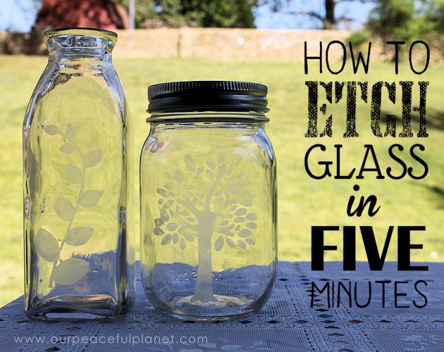 etch glass in 5 minutes, crafts, how to