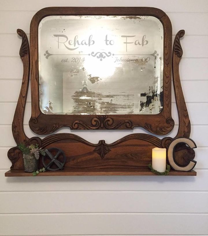 espelho antigo com tcnica cida que tambm tem uma histria de amor