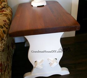 two end tables get a sweet country makeover before and after, living room ideas, painted furniture, rustic furniture