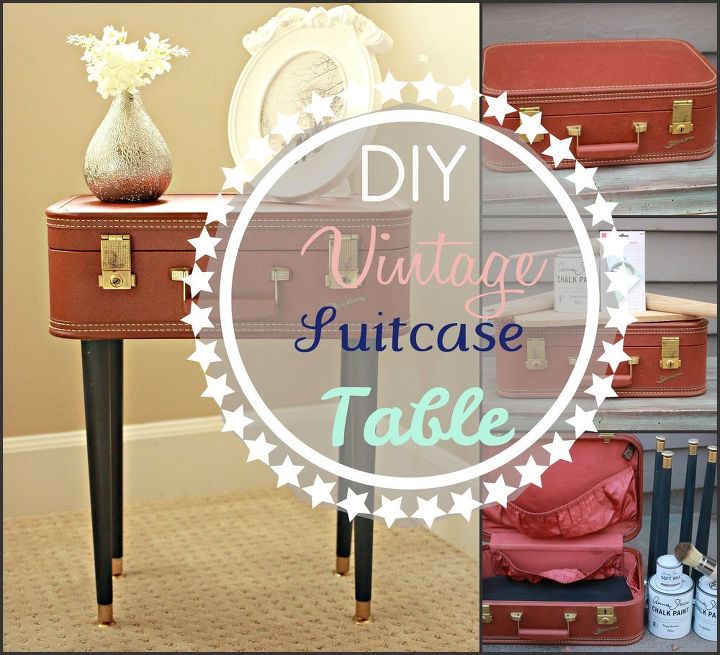 diy vintage suitcase table