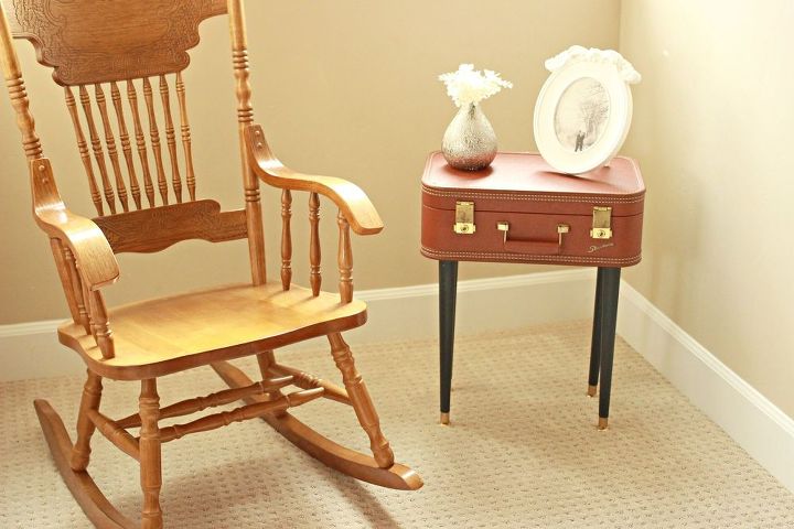 diy vintage suitcase table
