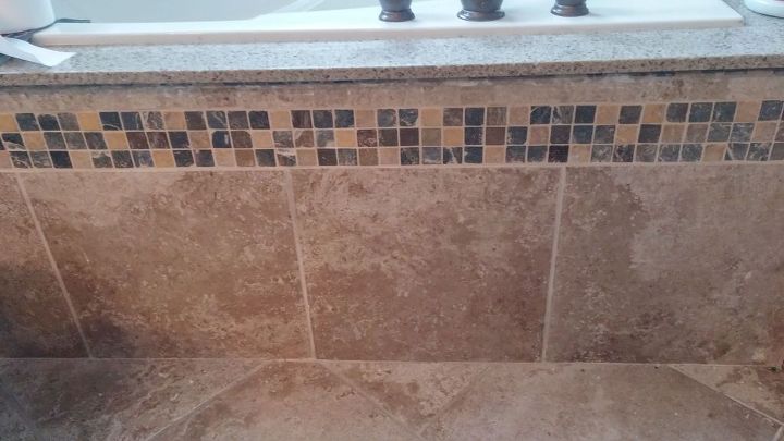easy cheap update for bad tile, bathroom ideas, home maintenance repairs, tiling