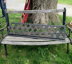 old wooden bench, outdoor furniture
