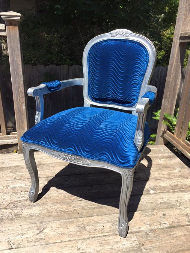 from granny s to statement piece bergere chairs makeover, painted furniture, reupholster