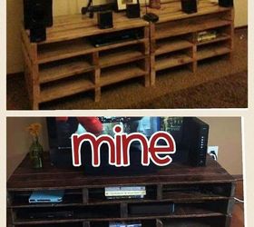 pallet tv stand, diy, entertainment rec rooms, pallet, woodworking projects