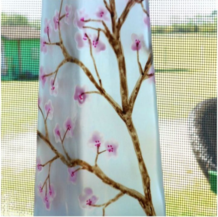 frosted cherry blossoms vase, container gardening, crafts, gardening, how to